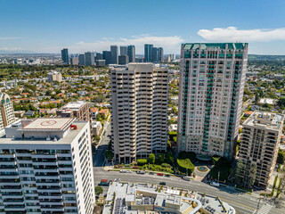 Aerial View of a Downtown Upscale Residential Community