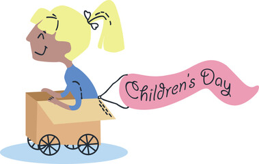 illustration of children's day