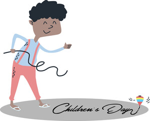 illustration of children's day