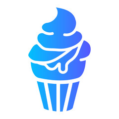 ice cream gradient icon