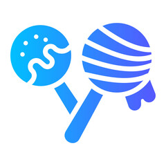 cake pop gradient icon