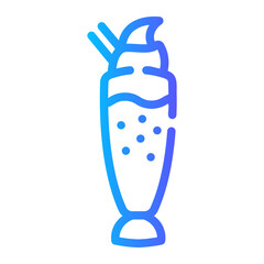 milkshake gradient icon