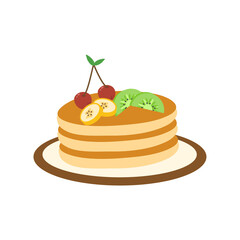 happy pancake day illustration