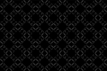 Abstract seamless pattern, seamless wallpaper, seamless background designed for use for interior, wallpaper, fabric, curtain, carpet, clothing, Batik, satin, background, illustration, Embroidery style