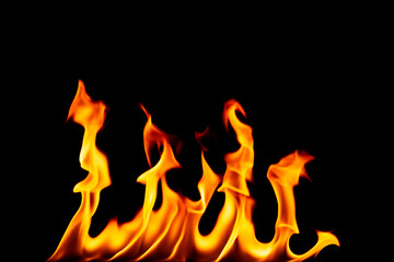 flame fuel png heat and burning hazard explode barbecue red yellow flame isolated on black background