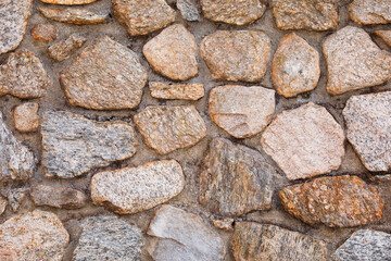 close-up shot of rocks with various textures, colors, and patterns. Rocks symbolize strength,...