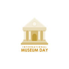 Vector illustration for International Museum Day 18 May social media story feed mockup template post