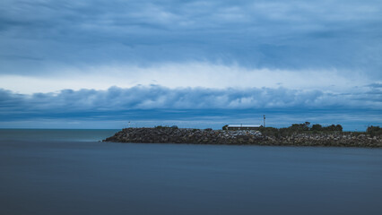 storm over the sea