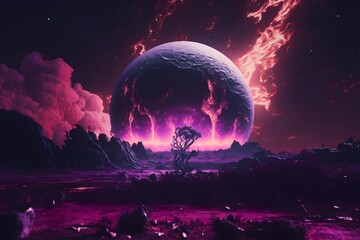 Earths Collide Generated AI