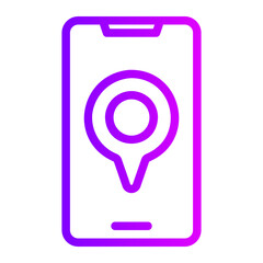 location pin gradient icon