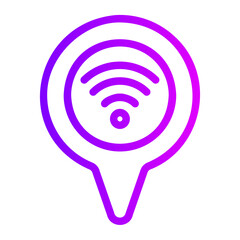 location pin gradient icon