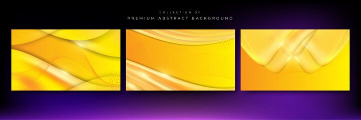 Vector orange yellow gradient minimalist background