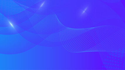 Abstract blue purple geometric wave background