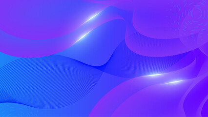 Modern blue purple geometric shapes 3d abstract technology background. Vector abstract graphic design banner pattern presentation background web template.