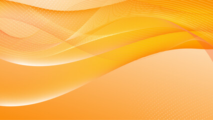 Modern orange yellow geometric shapes 3d abstract technology background. Vector abstract graphic design banner pattern presentation background web template.