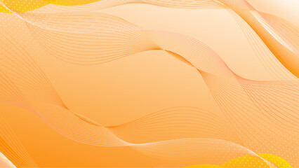 Vector orange yellow abstract geometric shapes background