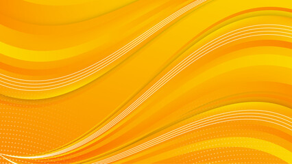 Modern orange yellow abstract presentation background with stripes lines