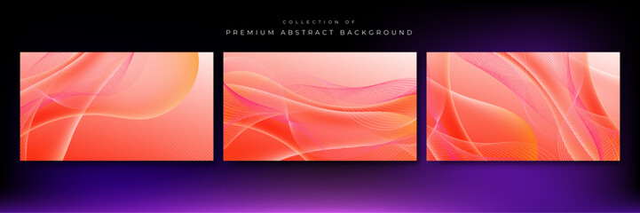 Vector red gradient minimalist background