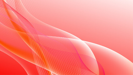 Vector red abstract geometric shapes background