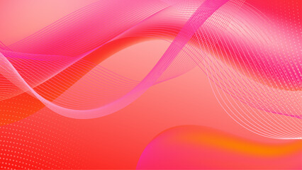 Abstract red geometric wave background
