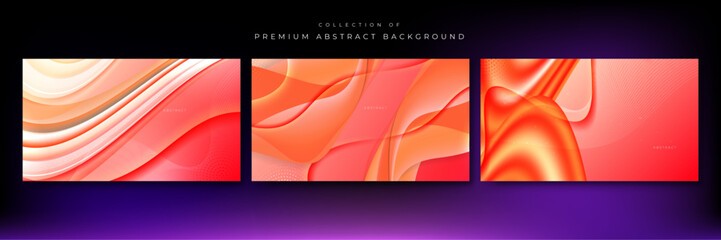 Abstract red geometric shapes vector technology background, for design brochure, website, flyer. Geometric 3d shapes wallpaper for poster, certificate, presentation, landing page