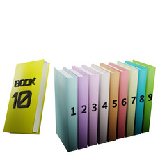 row of books
