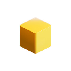 Cube 3D Render Design Element
