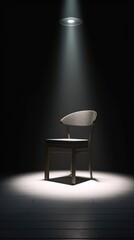 A Seat in the Spotlight - The Mysterious Allure of a Theater Chair. Gen AI