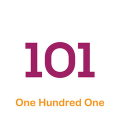 Cardinal number icon vector for children flat illustration