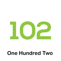 Cardinal number icon vector for children flat illustration