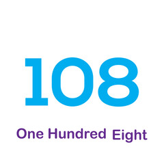 Cardinal number icon vector for children flat illustration