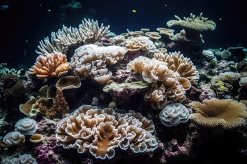 Naklejka na ściany i meble Vibrant and Diverse Hermatypic Coral Communities 10
