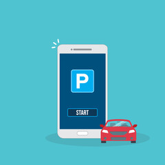 Parking mobile phone app