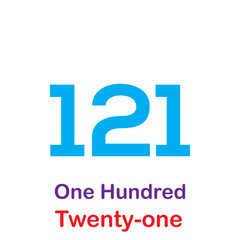 Cardinal number icon flat style illustration for children