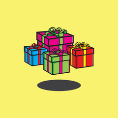 christmas boxes with gifts