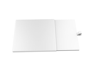 Blank sliding invitation envelope mock up. 3d rendering illustration.
