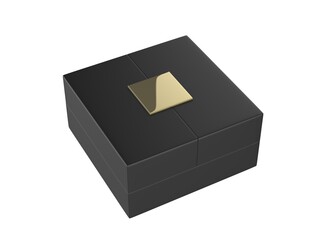 Blank Butterfly Opening  Gift Box Template, 3d render illustration.