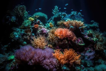 Naklejka na ściany i meble Exquisite Hermatypic Coral Gardens of the Sea
