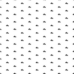 Square seamless background pattern from geometric shapes. The pattern is evenly filled with black road roller symbols. Vector illustration on white background