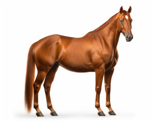 Obraz premium photo of American Saddlebred horse isolated on white background. Generative AI