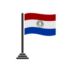 Paraguay flags icon set, Paraguay independence day icon set vector sign symbol