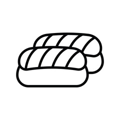 sushi icon vector design template in white background