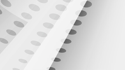 White and grey abstract shapes. Geometrical background template.
