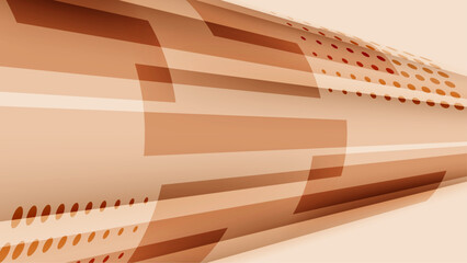 Abstract light brown background design with geometric shapes