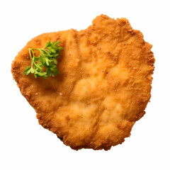 A Schnitzel golden breaded cutlet Generative AI