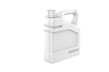 Blank Plastic Jerry Can For Branding And Mock up, 3d Render Illustration.
