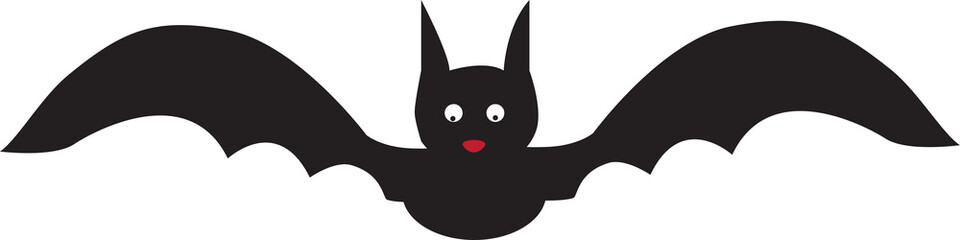 black and white halloween bat