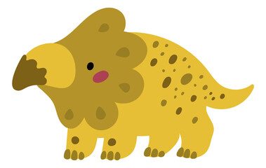 Fototapeta premium Cute dino character. Smiling dinosaur in kid style