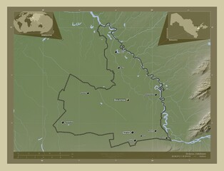 Sirdaryo, Uzbekistan. Wiki. Labelled points of cities