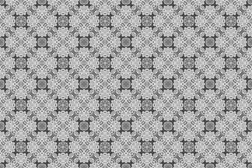 Abstract seamless pattern, seamless wallpaper, seamless background designed for use for interior, wallpaper, fabric, curtain, carpet, clothing, Batik, satin, background, illustration, Embroidery style